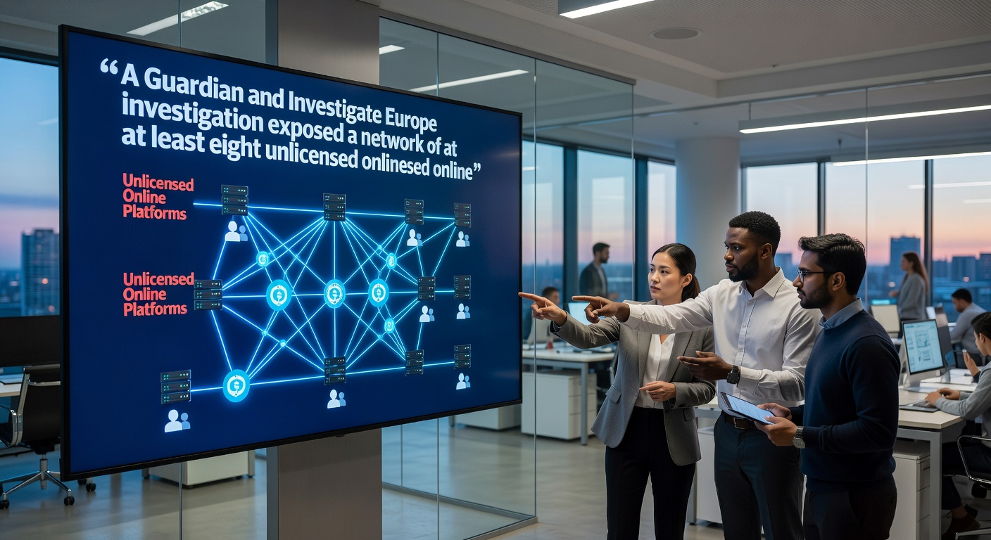 Campaigners from Gambling with Lives outside a gaming venue, holding signs advocating for stricter gambling regulations to protect vulnerable individuals