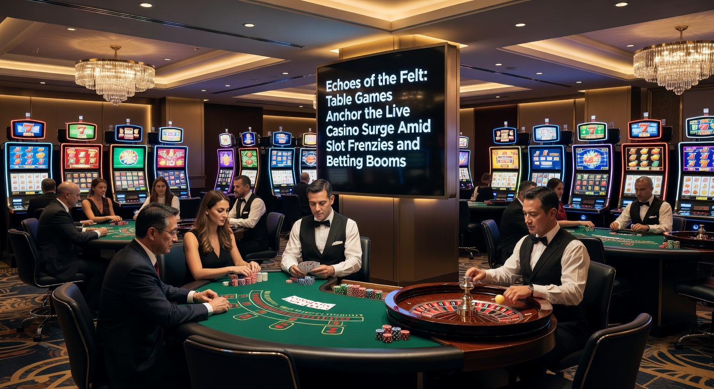 Close-up of a player's hand placing chips on a live blackjack table, dealer revealing cards in a tense moment