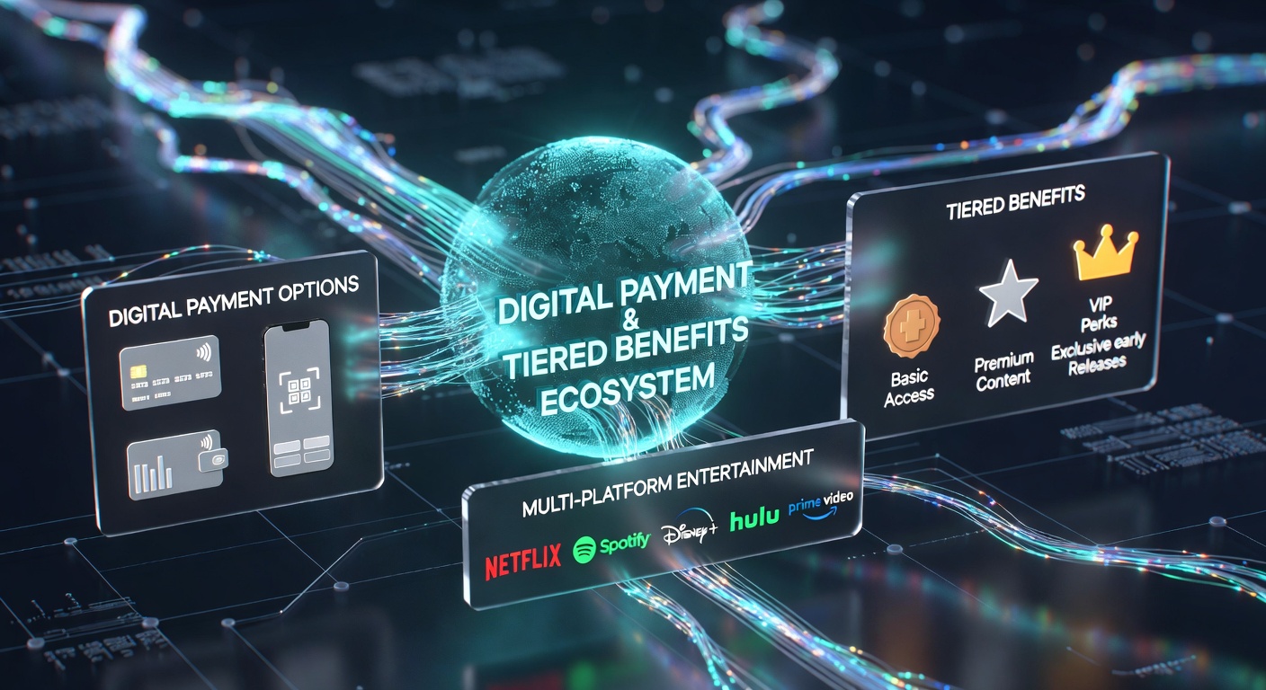Illustration of tiered benefit progression linked to digital transactions across casino and betting platforms