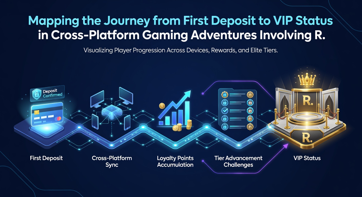 Illustration of tier progression stages highlighting deposit milestones, live dealer engagement, sports betting activity, and VIP reward unlocks