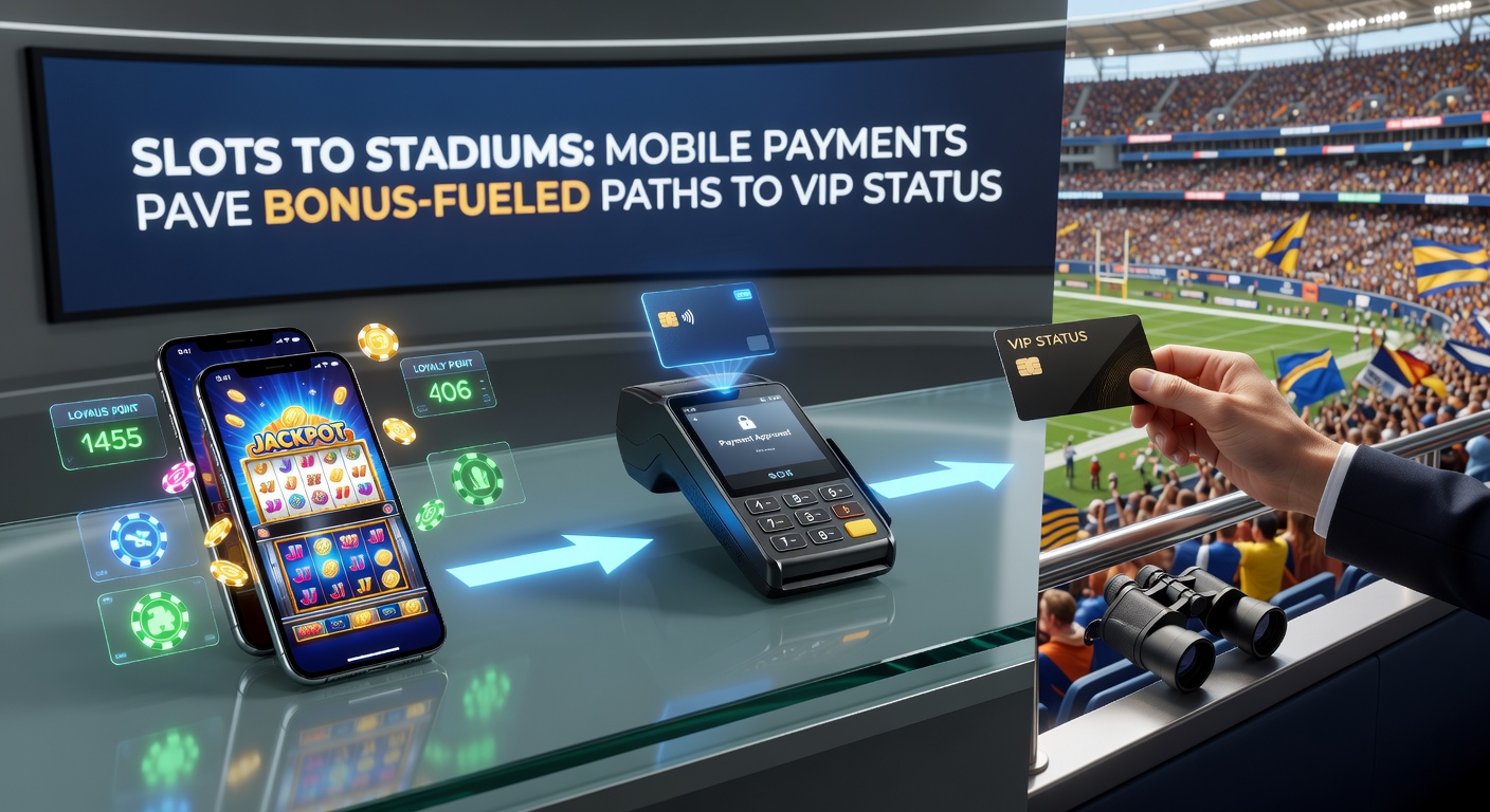 Dynamic split-screen graphic of a slot machine jackpot exploding into a stadium crowd cheering a goal, with mobile payment notifications overlayed, symbolizing the rapid progression from casino slots to VIP sports betting experiences