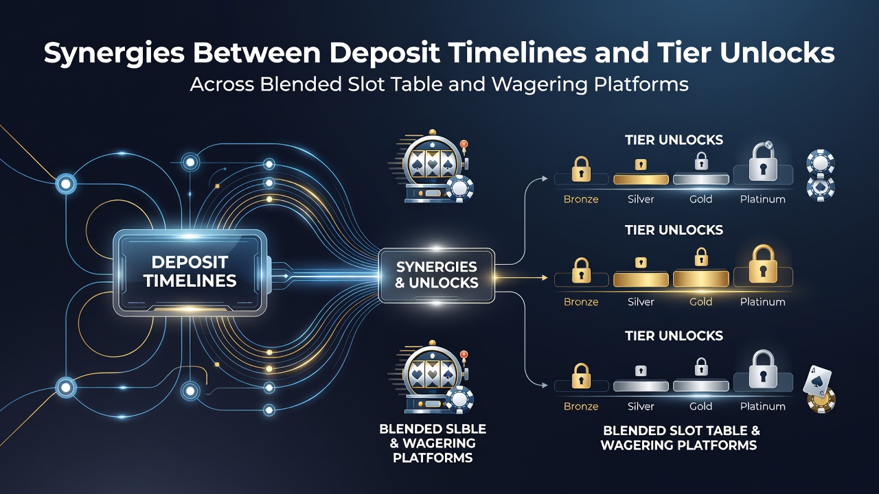 Integrated casino platform showing deposit interfaces alongside slot reels and table game layouts