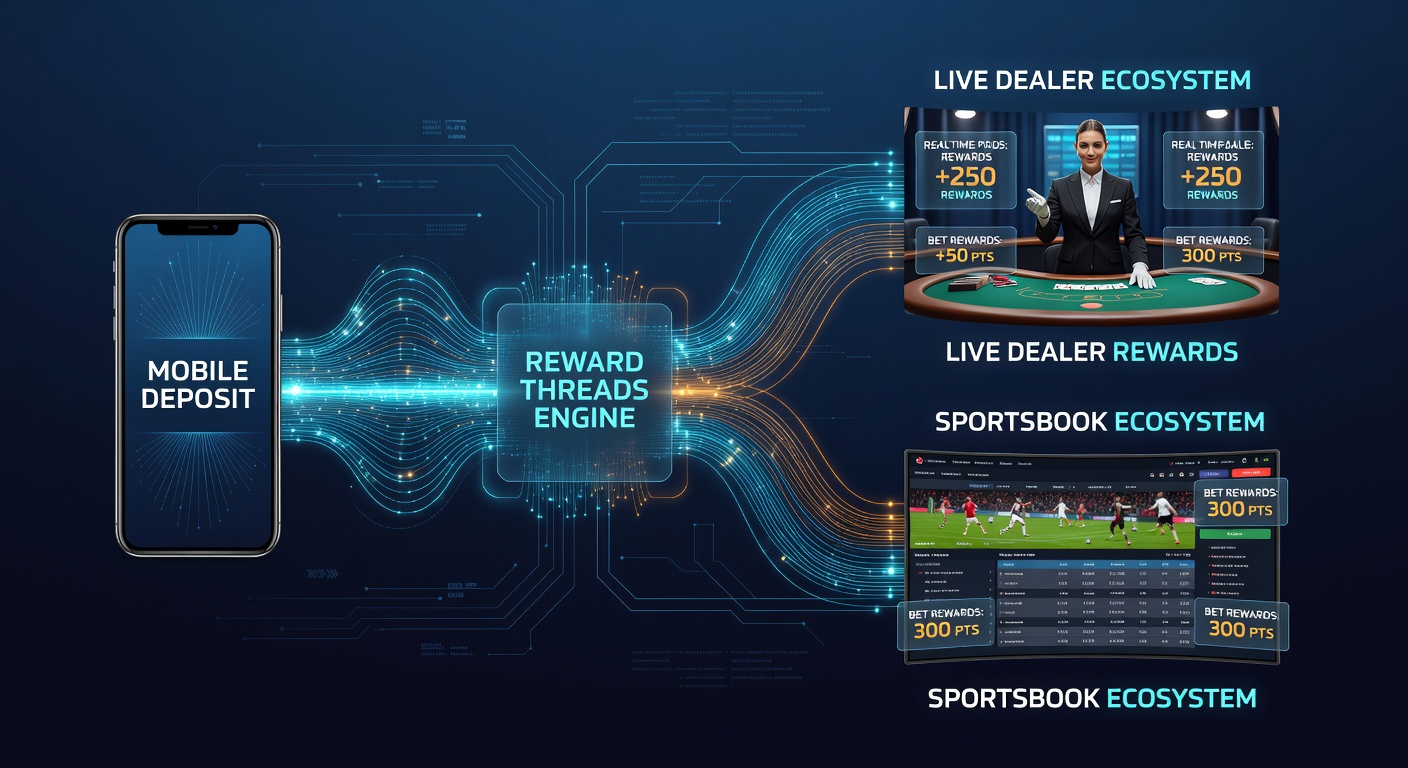 Flowchart of reward distribution across live dealer and sportsbook platforms